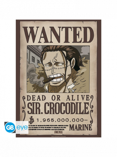 Plakat One Piece - Wanted Crocodile Wano