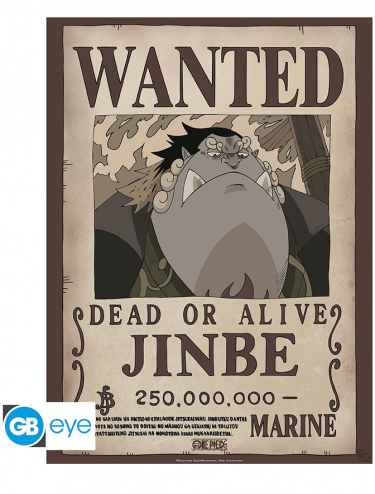 Plakat One Piece - Wanted Jinbe