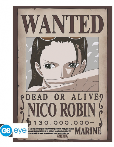 Plakat One Piece - Wanted Nico Robin