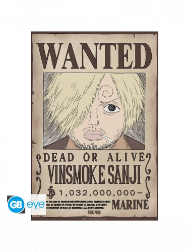 Plakat One Piece - Wanted Sanji Wano