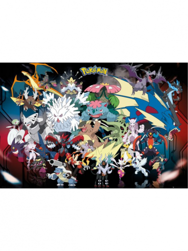 Plakat Pokémon - Mega