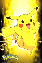 Plakát Pokémon - Pikachu Neon