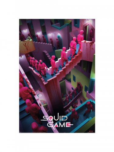 Plakat Squid Game - Crazy Stairs