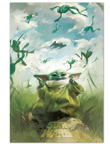 Plakat Star Wars: The Book of Boba Fett - Grogu (Trening)