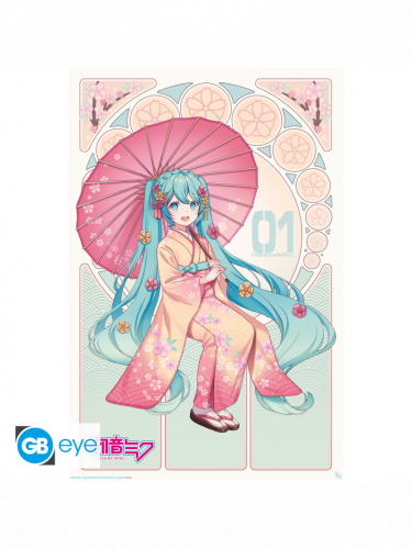 Plakat Vocaloid - Sakura Kimono