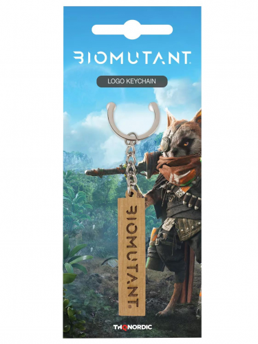 Breloczek Biomutant - Drewniane Logo