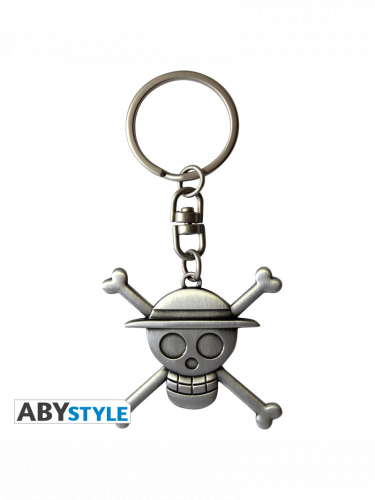 Breloczek One Piece - Skull Luffy Metal