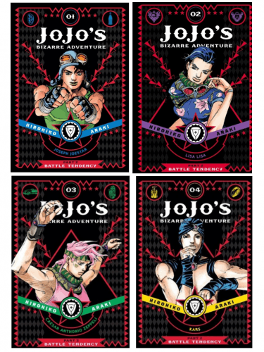 Zestaw komiks JoJo's Bizarre Adventure: Part 2 - Battle Tendency ENG 1-4
