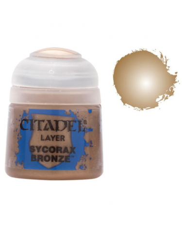 Citadel Layer Paint (Sycorax Bronze) - kryjąca farba, brązowa