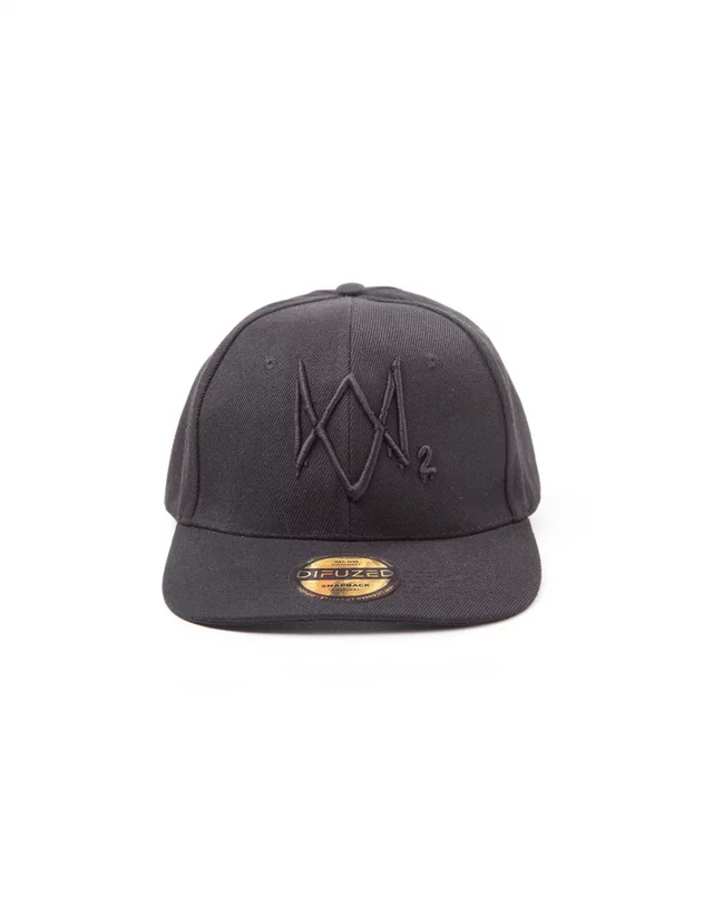 Czapka z daszkiem Watch Dogs 2 - Black Logo Snapback - Czapka
