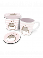 Zestaw prezentowy Pusheen - Pusheen puszka (kubek, podkładka)