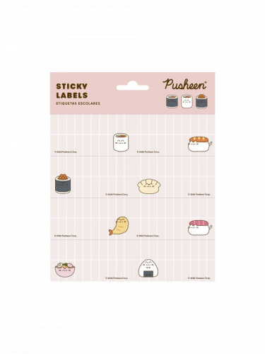 Etykiety opisowe Pusheen - Sushi Roll (samoprzylepne)