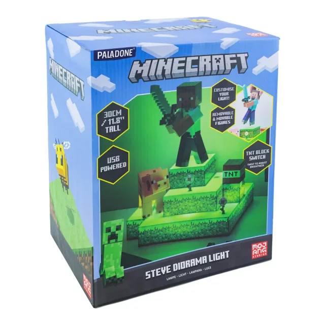 Lampička Minecraft - Steve Figural Light