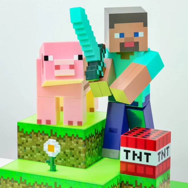 Lampička Minecraft - Steve Figural Light