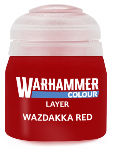 Warhammer Colour Layer Paint (Wazdakka Red) - czerwony