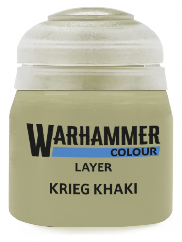Warhammer Colour Layer Paint (Krieg Khaki) - zielony