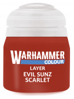 Warhammer Colour Layer Paint (Evil Sunz Scarlet) - czerwony