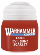 Warhammer Colour Layer Paint (Evil Sunz Scarlet) - czerwony