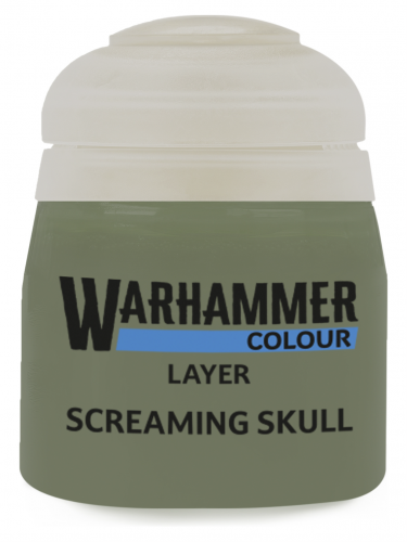 Warhammer Colour Layer Paint (Screaming skull) - szary
