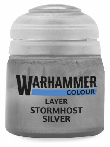 Warhammer Colour Layer Paint (Stormhost Silver) - srebrny