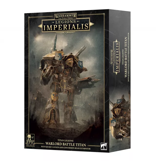 Warhammer: Horus Heresy - Legions Imperialis - Titan Legions - Warlord Titan with Quake Cannon and Conversion Beam Extirpator - Gra planszowa