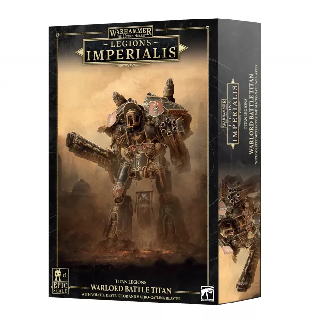 Warhammer: Horus Heresy - Legions Imperialis - Titan Legions - Warlord Titan with Volkite Destructor and Macro-gatling Blaster - Gra planszowa