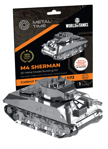 Zestaw konstrukcyjny World of Tanks - M4 Sherman (metal)