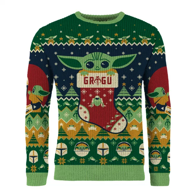 Świąteczny sweter Star Wars - Baby Yoda Jumper - Disney