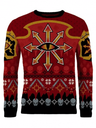 Świąteczny sweter Warhammer 40,000 - Chaos Christmas Jumper