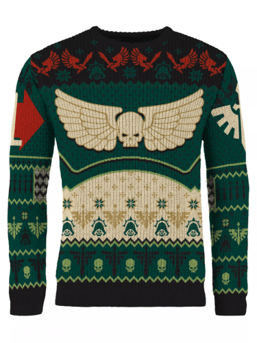 Świąteczny sweter Warhammer 40,000 - Dark Angels Christmas Jumper