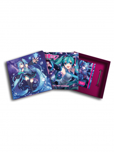 Zestaw podarunkowy Hatsune Miku - kalendarz 2027, notes, długopis