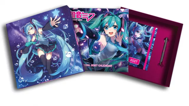Zestaw podarunkowy Hatsune Miku - kalendarz 2027, notes, długopis