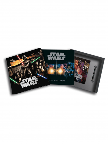 Zestaw podarunkowy Star Wars - kalendarz 2027, notes, długopis