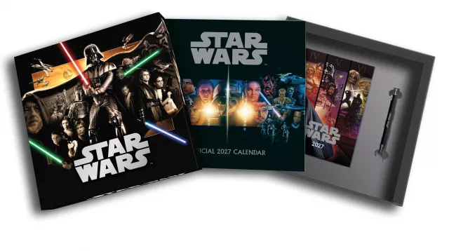 Zestaw podarunkowy Star Wars - kalendarz 2027, notes, długopis