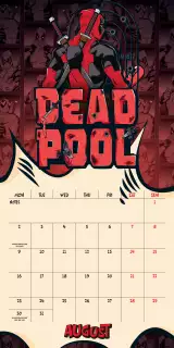 Kalendarz Deadpool 2027 - Marvel