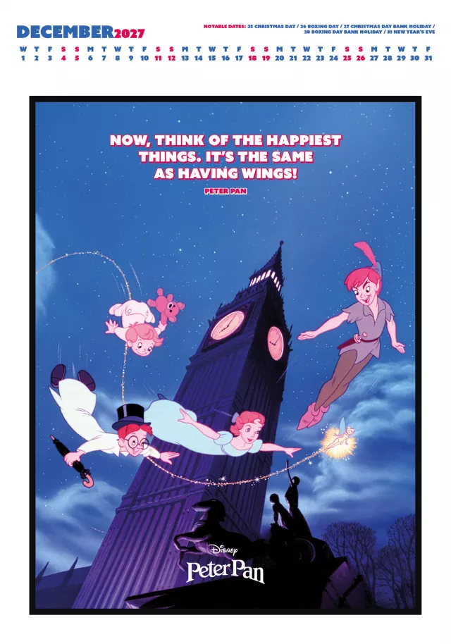 Kalendarz Disney Classics Deluxe - Quotes 2027 (A3) - Bajki Disneya