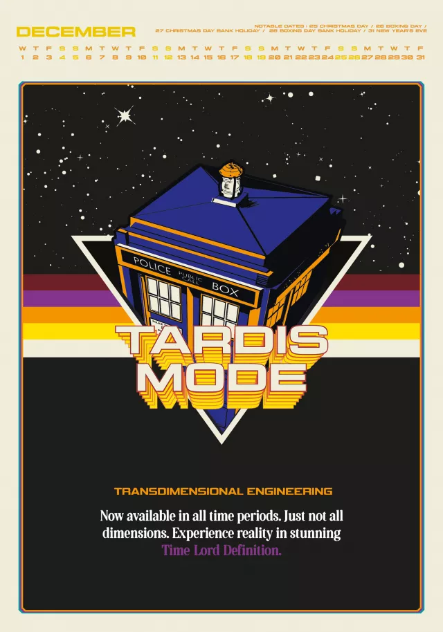Kalendarz Doctor Who Classic Deluxe 2027 (A3)