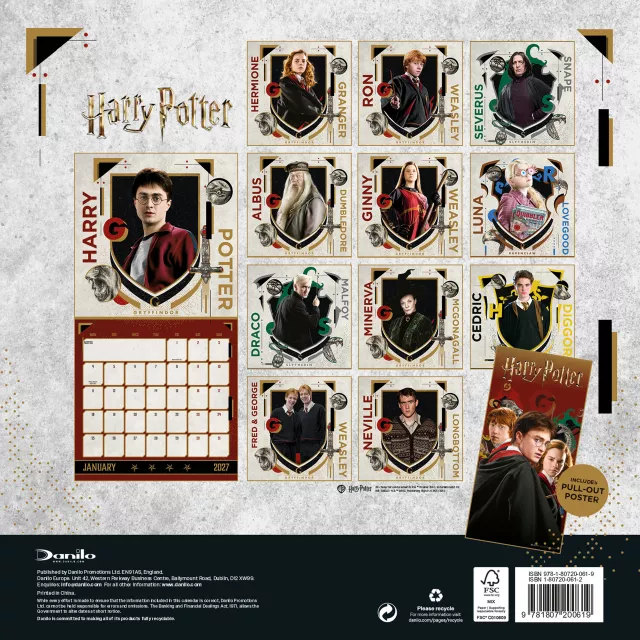 Kalendarz Harry Potter 2027