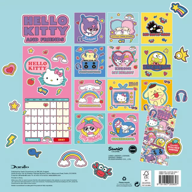 Kalendarz Hello Kitty & Friends 2027