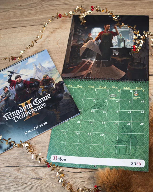 Kalendarz Kingdom Come: Deliverance II 2026 (naścienny) CZ
