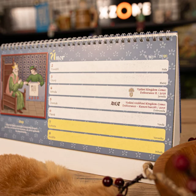 Kalendarz Kingdom Come: Deliverance II 2026 (stołowy) CZ