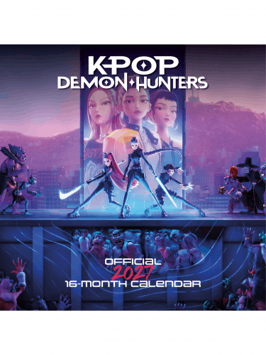 Kalendarz KPop Demon Hunters 2027 (16 miesięcy, multi-language)