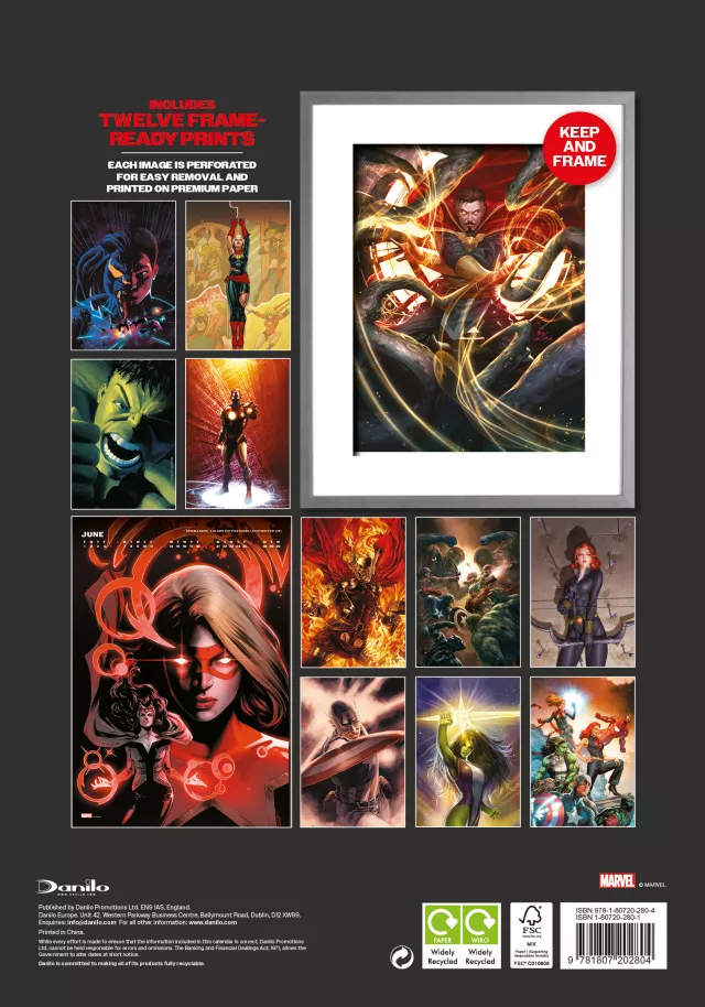 Kalendarz Marvel Deluxe 2027 (A3)