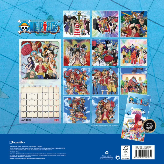 Kalendarz One Piece 2027 - Anime