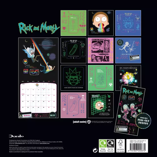 Kalendarz Rick and Morty 2027 - Rick & Morty