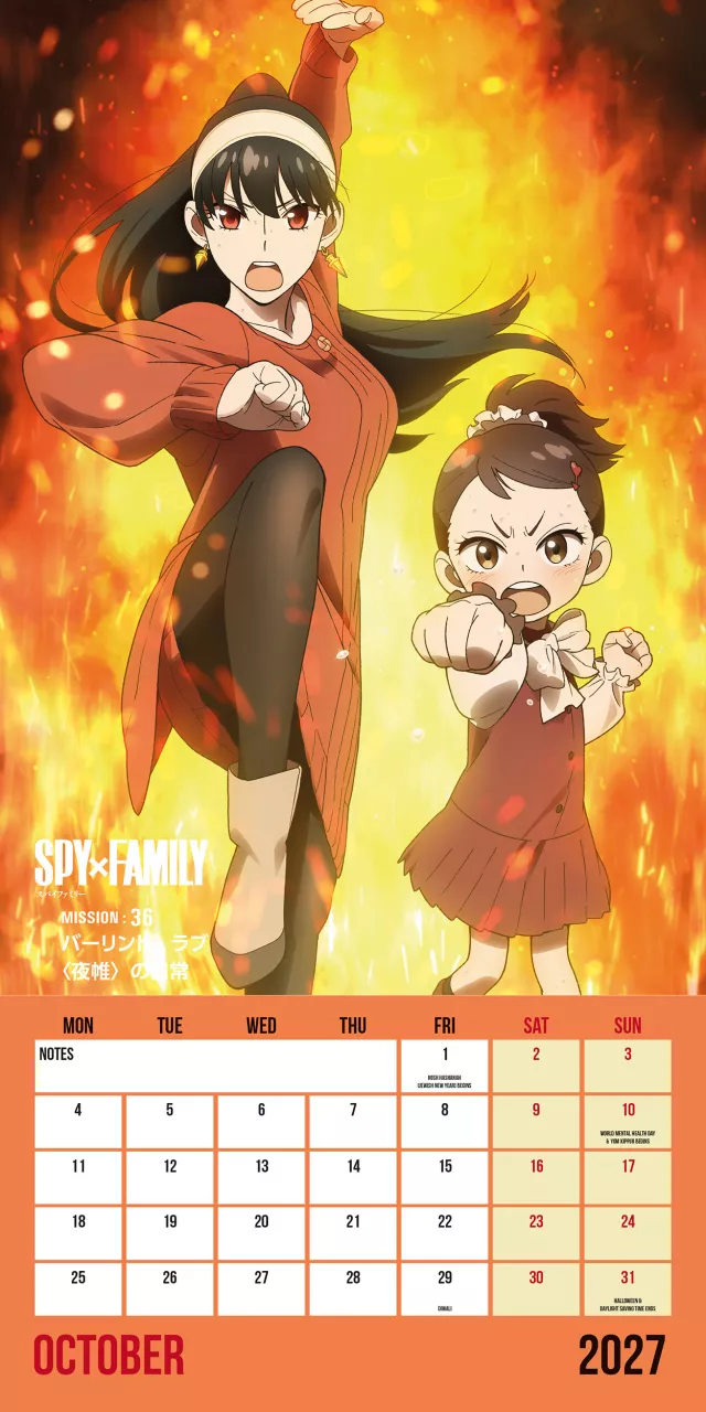 Kalendarz Spy x Family 2027 - Anime