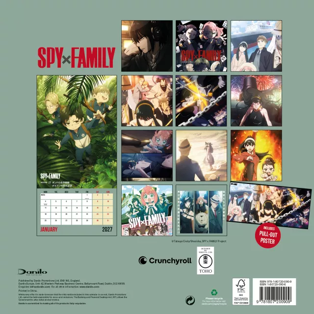 Kalendarz Spy x Family 2027 - Anime