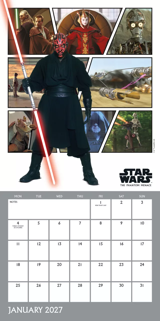 Kalendarz Star Wars Classic 2027