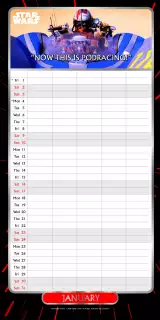 Kalendarz Star Wars Classic - Family Organiser 2027 (+ naklejki)