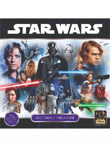 Kalendarz Star Wars Classic - Family Organiser 2027 (+ naklejki)